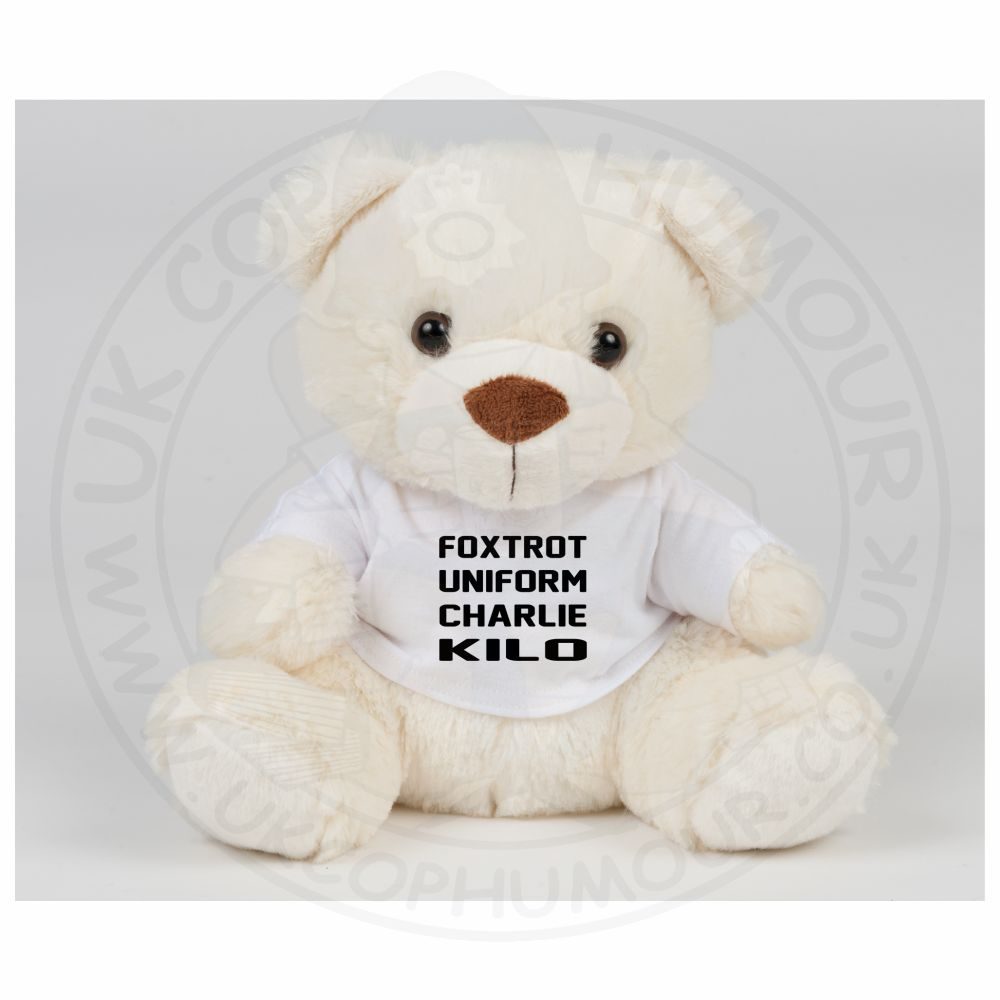 Foxtrot Uniform Charlie Kilo Teddy Bear - Image 3