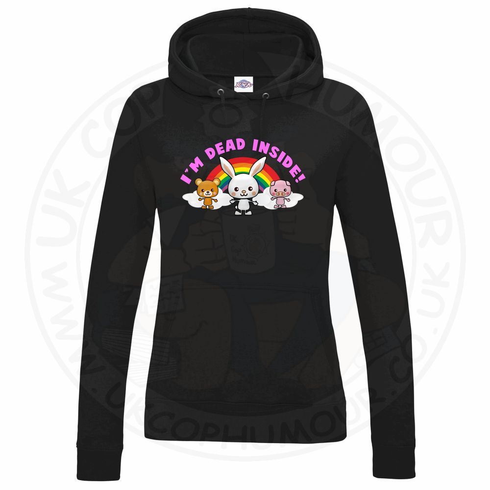 Womens Dead Inside Hoodie - Image 11