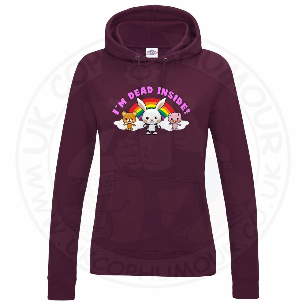 Womens Dead Inside Hoodie - Image 7