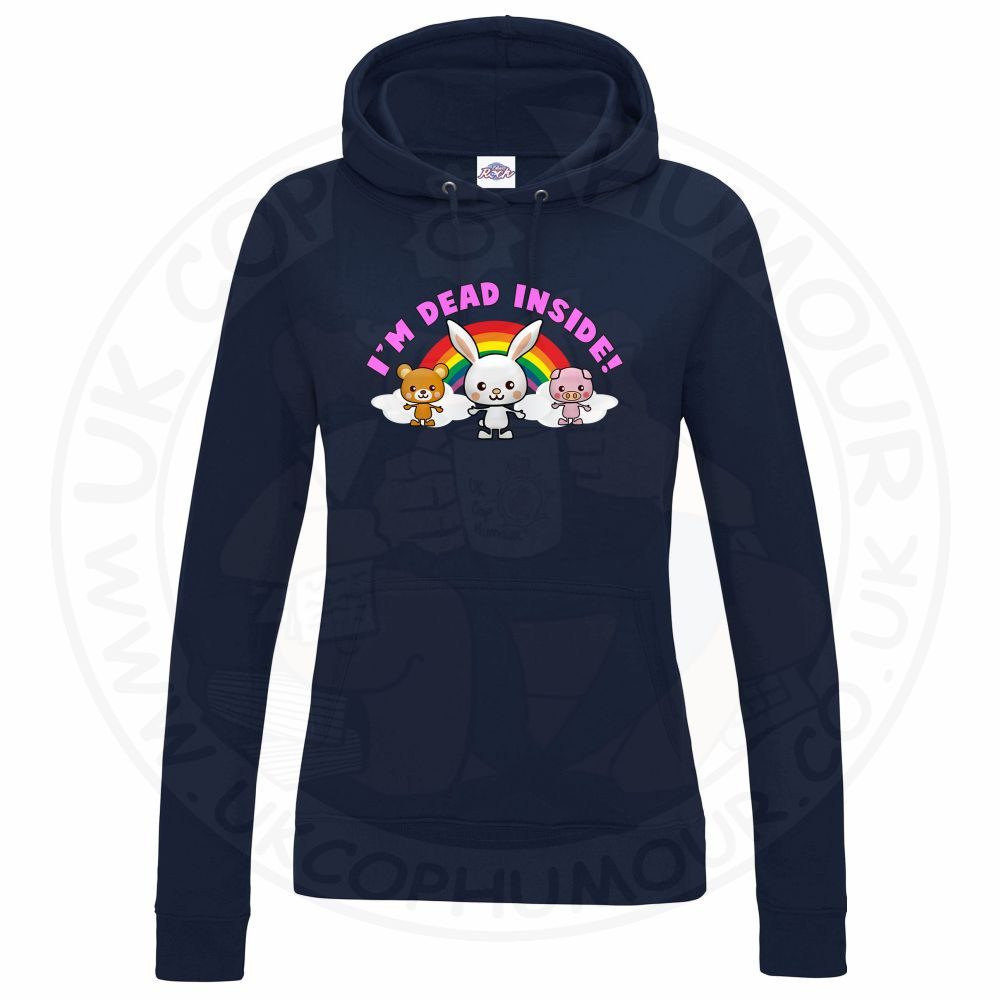 Womens Dead Inside Hoodie - Image 6