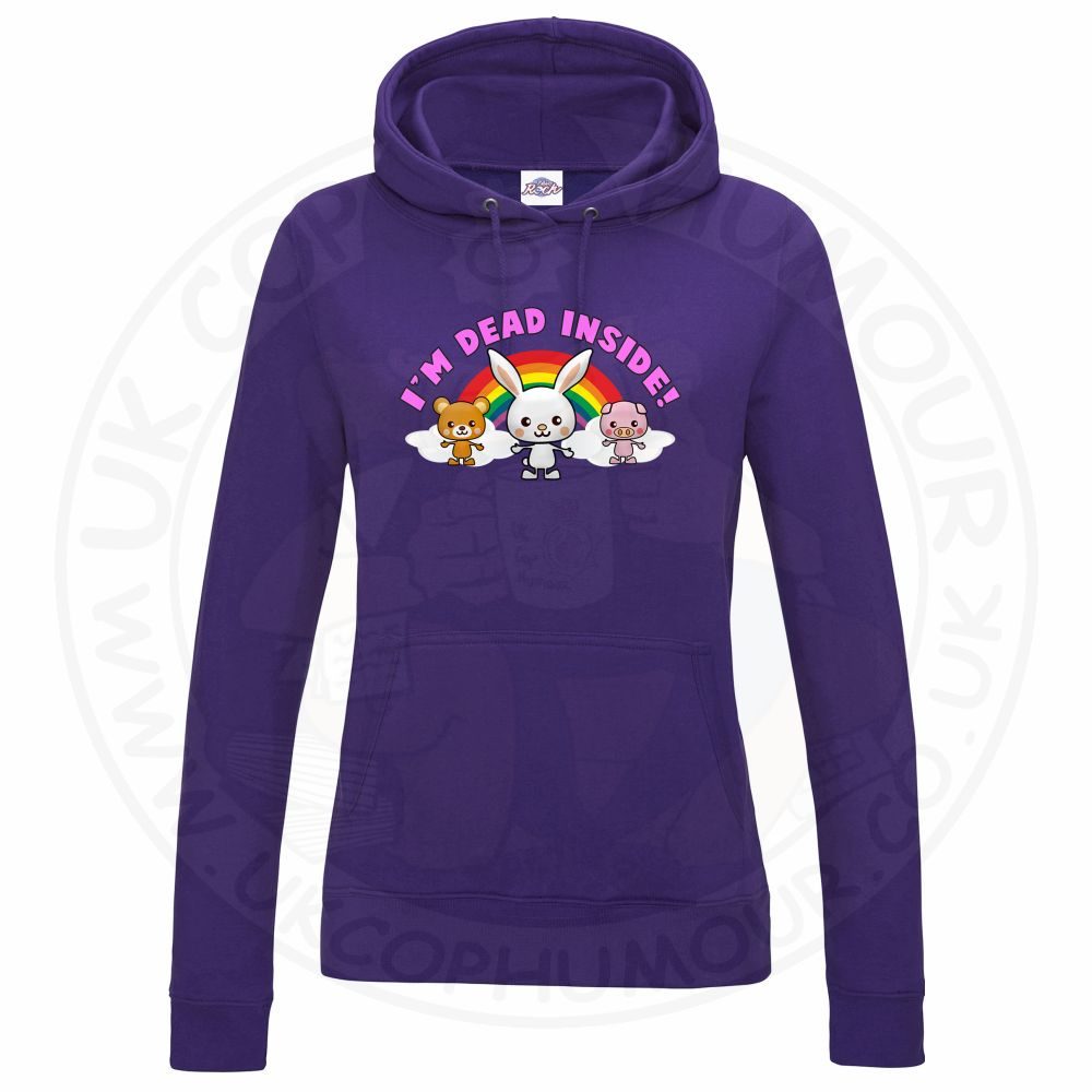 Womens Dead Inside Hoodie - Image 4