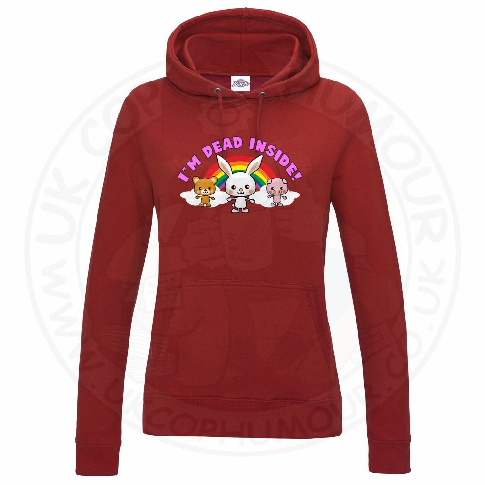 Womens Dead Inside Hoodie - Image 3