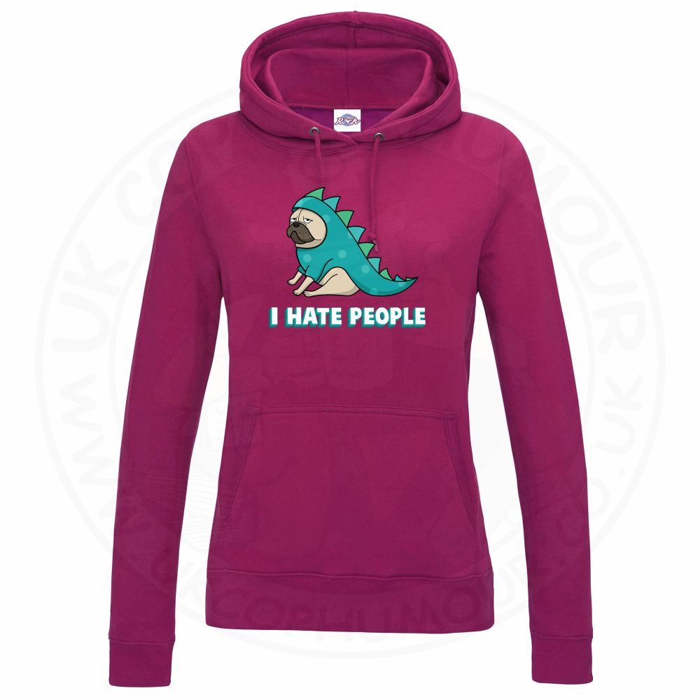 Womens Hate People Hoodie - Image 9
