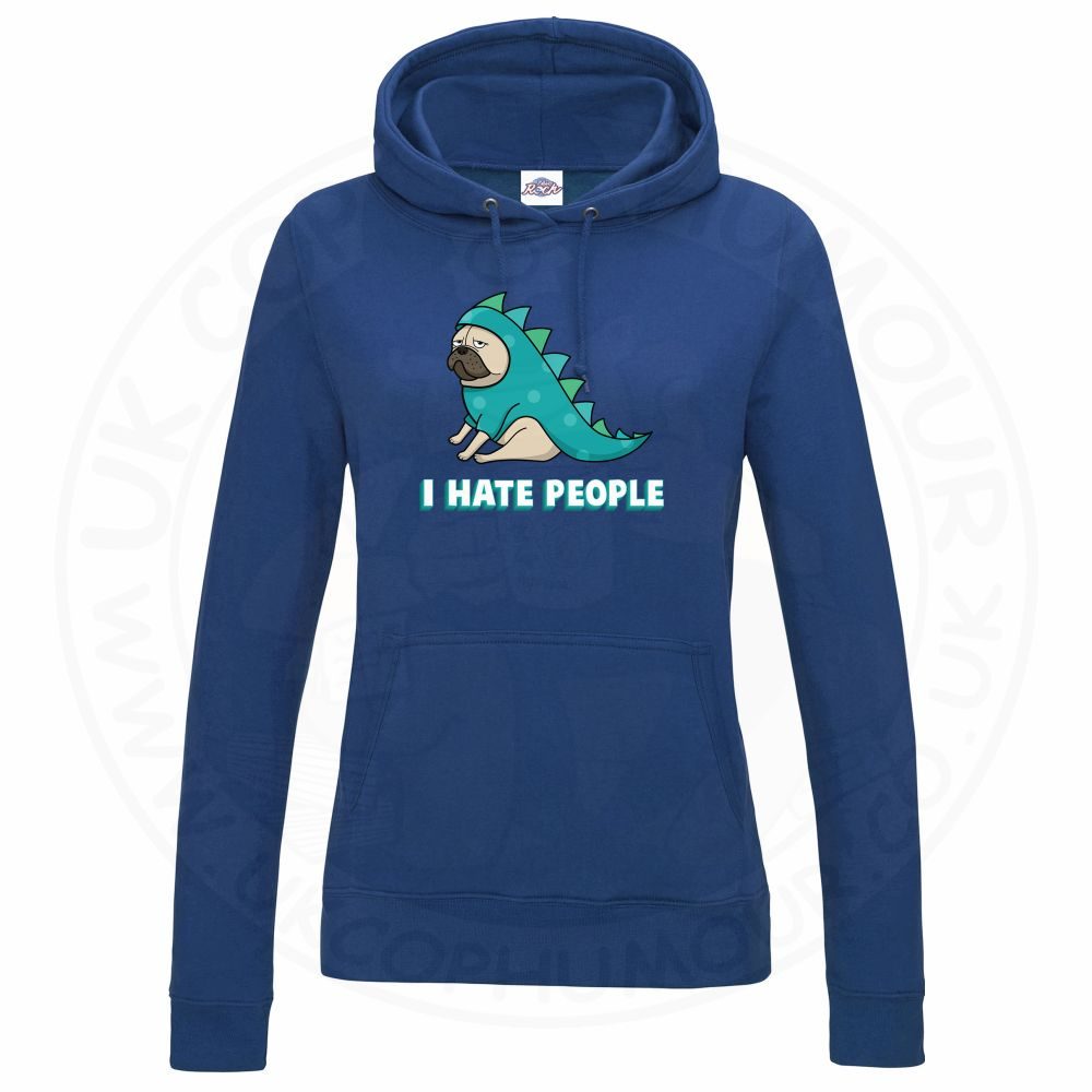 Womens Hate People Hoodie - Image 2