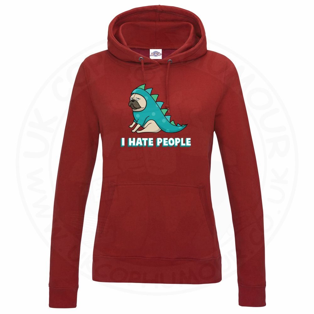Womens Hate People Hoodie - Image 3