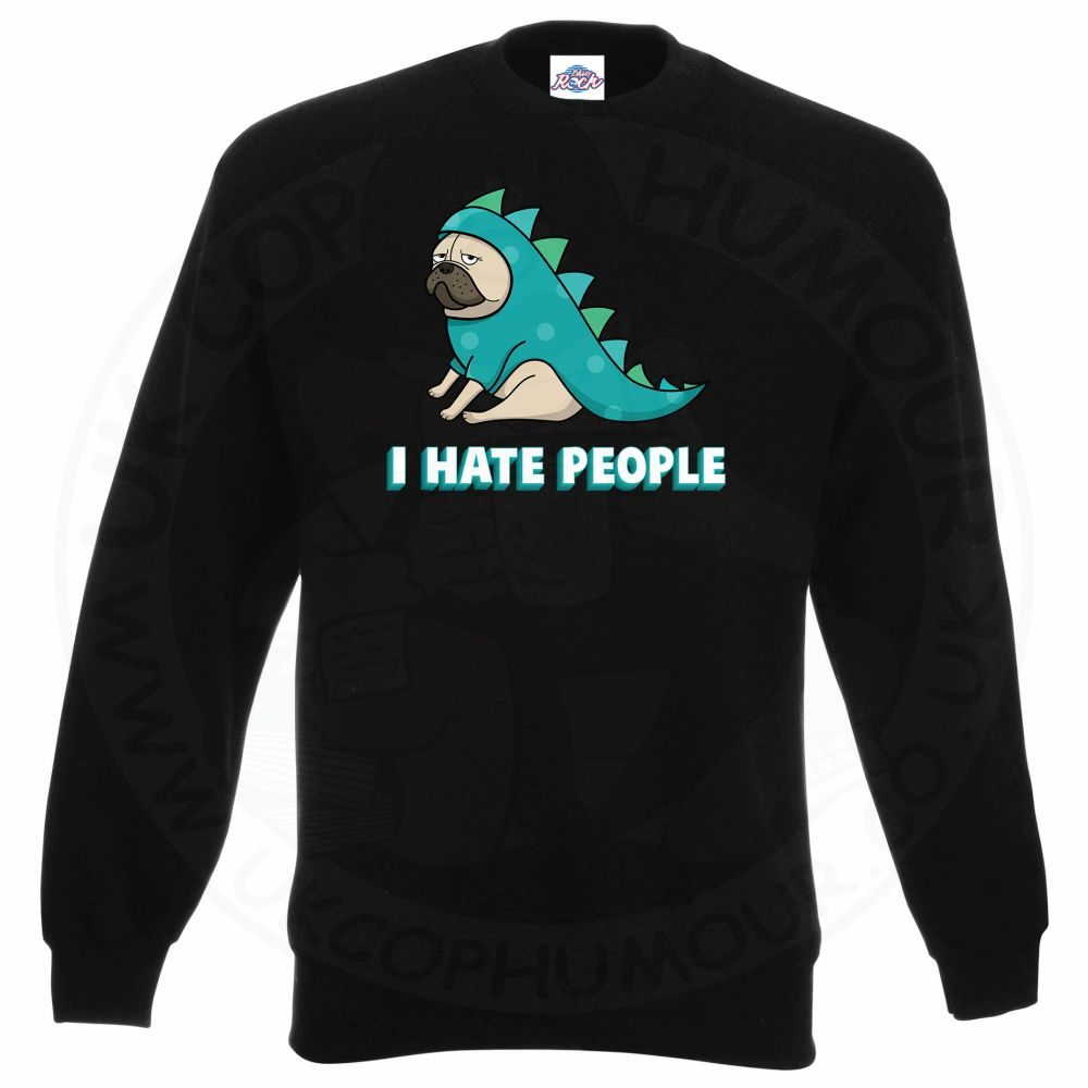HATE PEOPLE Sweatshirt - Black, 3XL