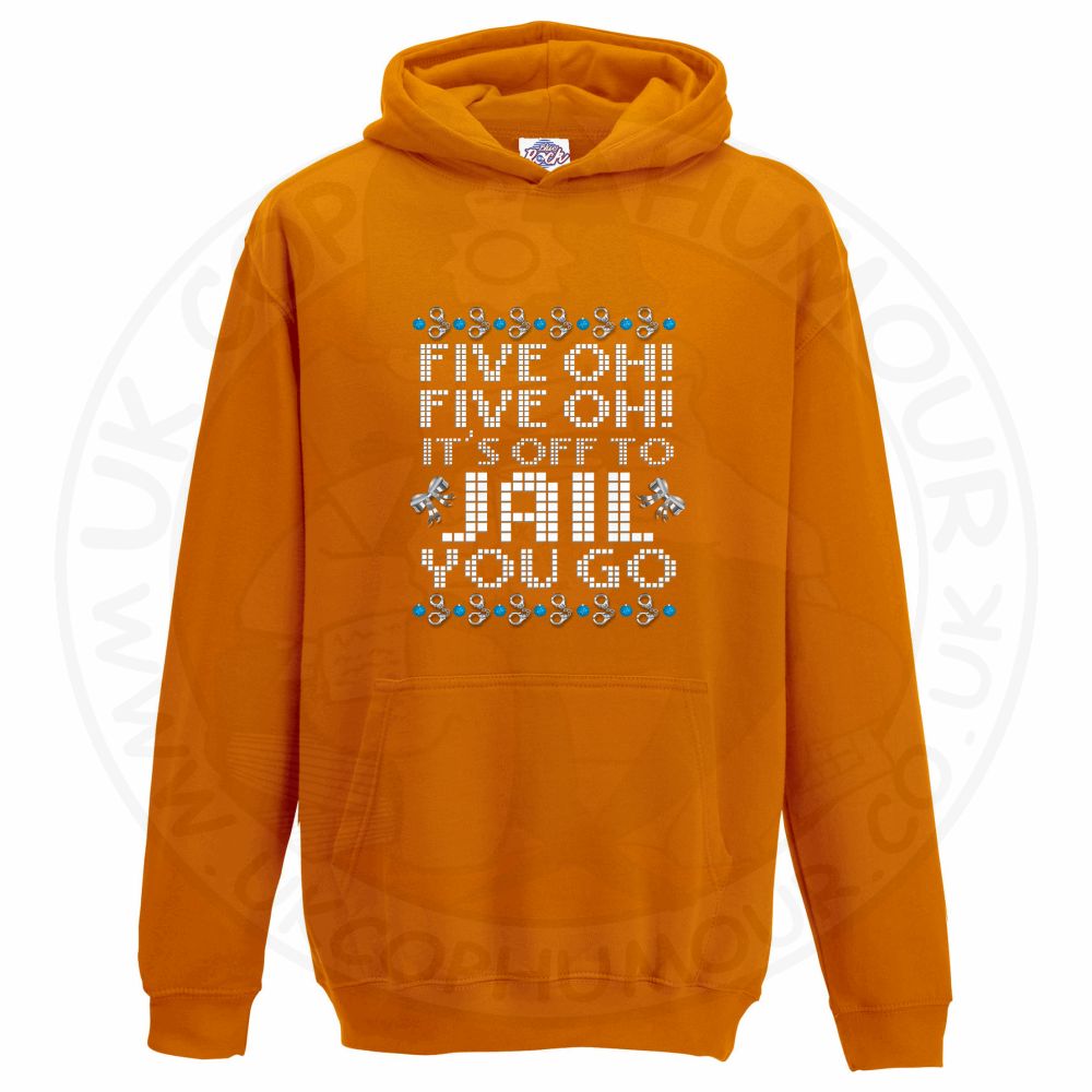 Kids Five OH Five OH Hoodie - Orange, 12-13 Years