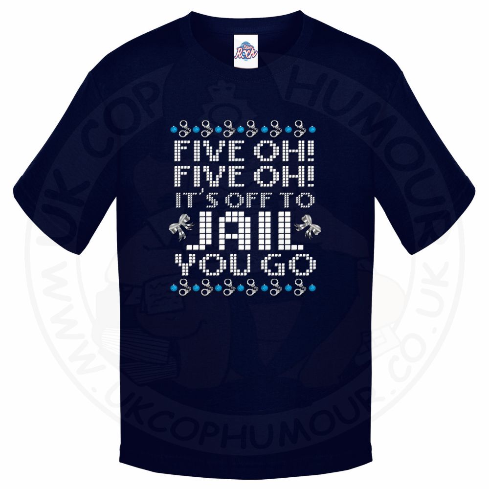 Kids Five OH Five OH T-Shirt - Navy, 12-13 Years
