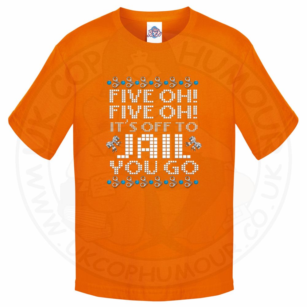Kids Five OH Five OH T-Shirt - Orange, 12-13 Years
