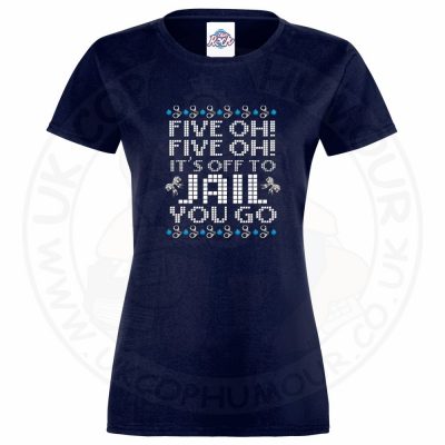 Ladies Five OH Five OH T-Shirt - Navy, 18