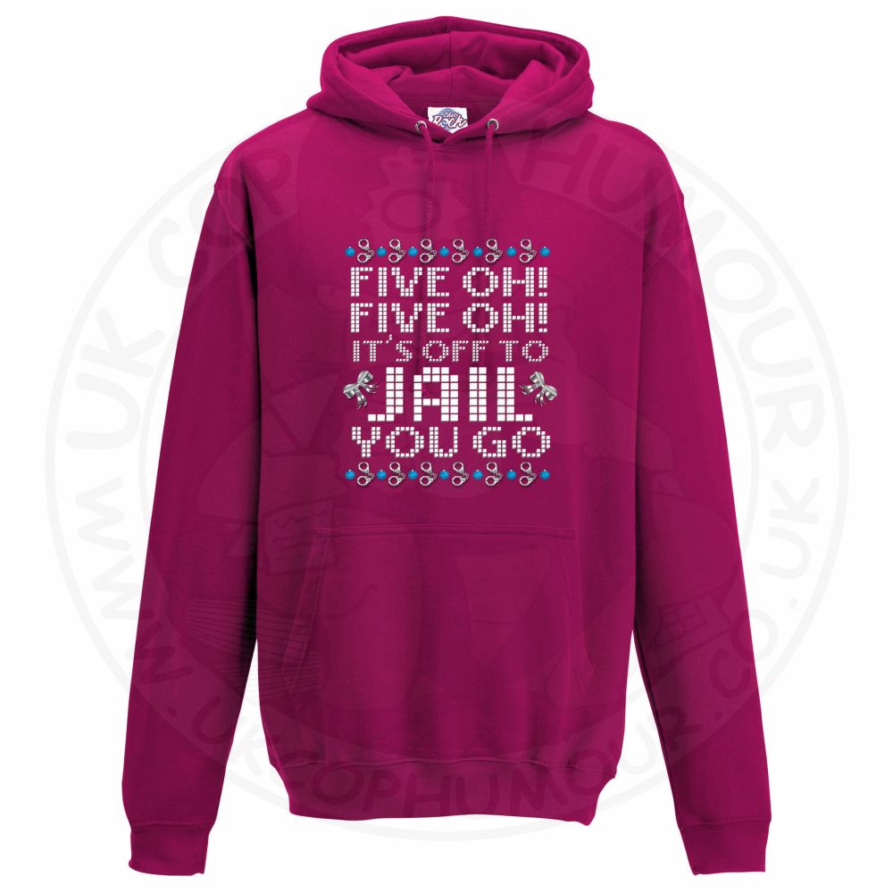 Unisex Five OH Five OH Hoodie - Hot Pink, 2XL