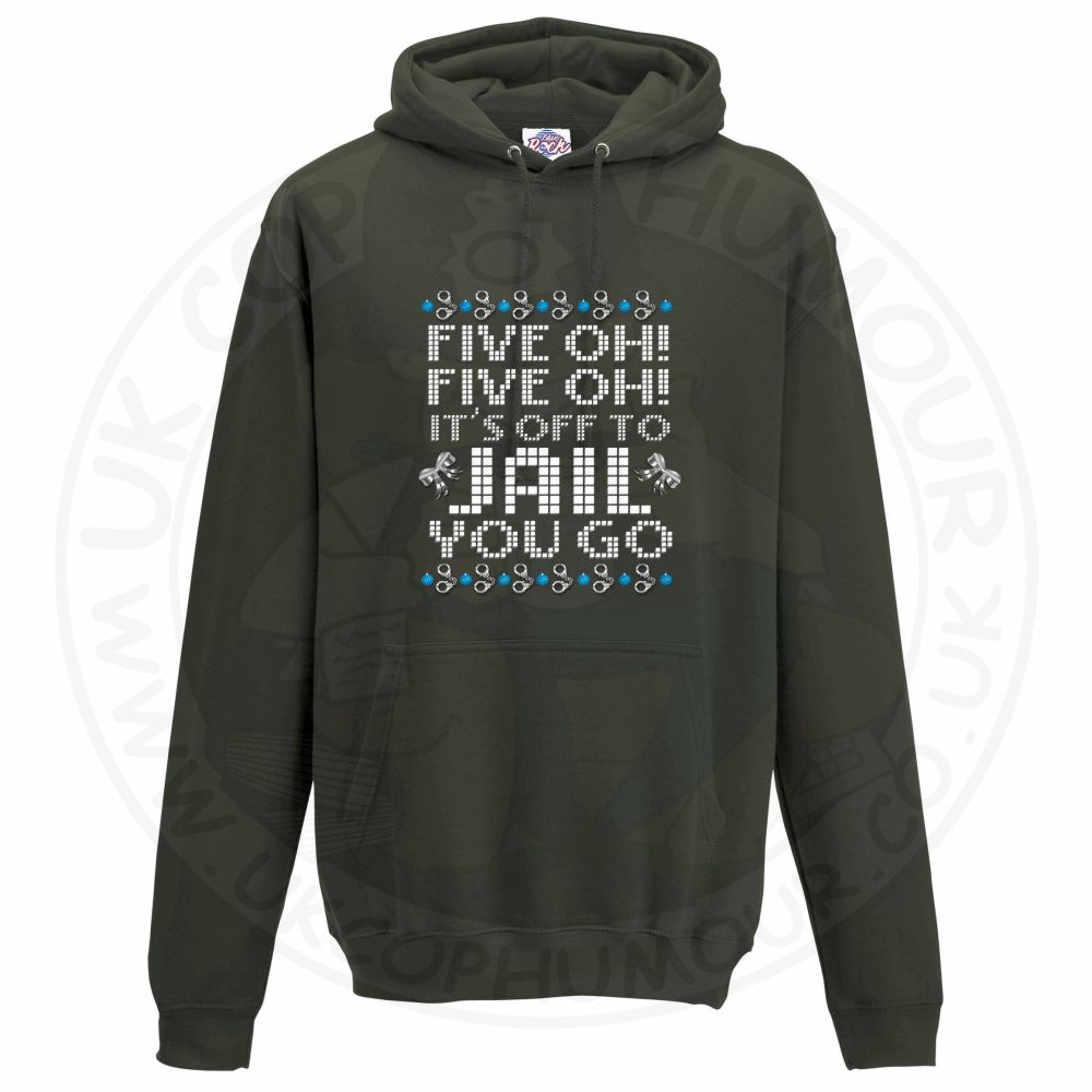 Unisex Five OH Five OH Hoodie - Olive Green, 2XL