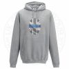 Unisex THIN BLUE FINGERPRINT Hoodie - Charcoal, 2XL