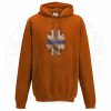 Unisex THIN BLUE FINGERPRINT Hoodie - Orange, 2XL