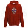 Unisex THIN BLUE FINGERPRINT Hoodie - Red, 3XL