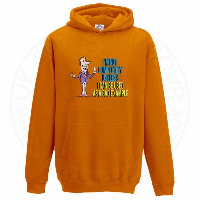 Kids NOT COMPLETELY USELESS Hoodie - Orange, 12-13 Years