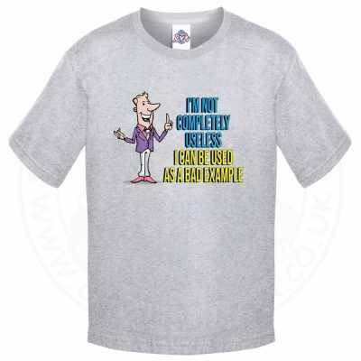 Kids NOT COMPLETELY USELESS T-Shirt - Grey, 12-13 Years
