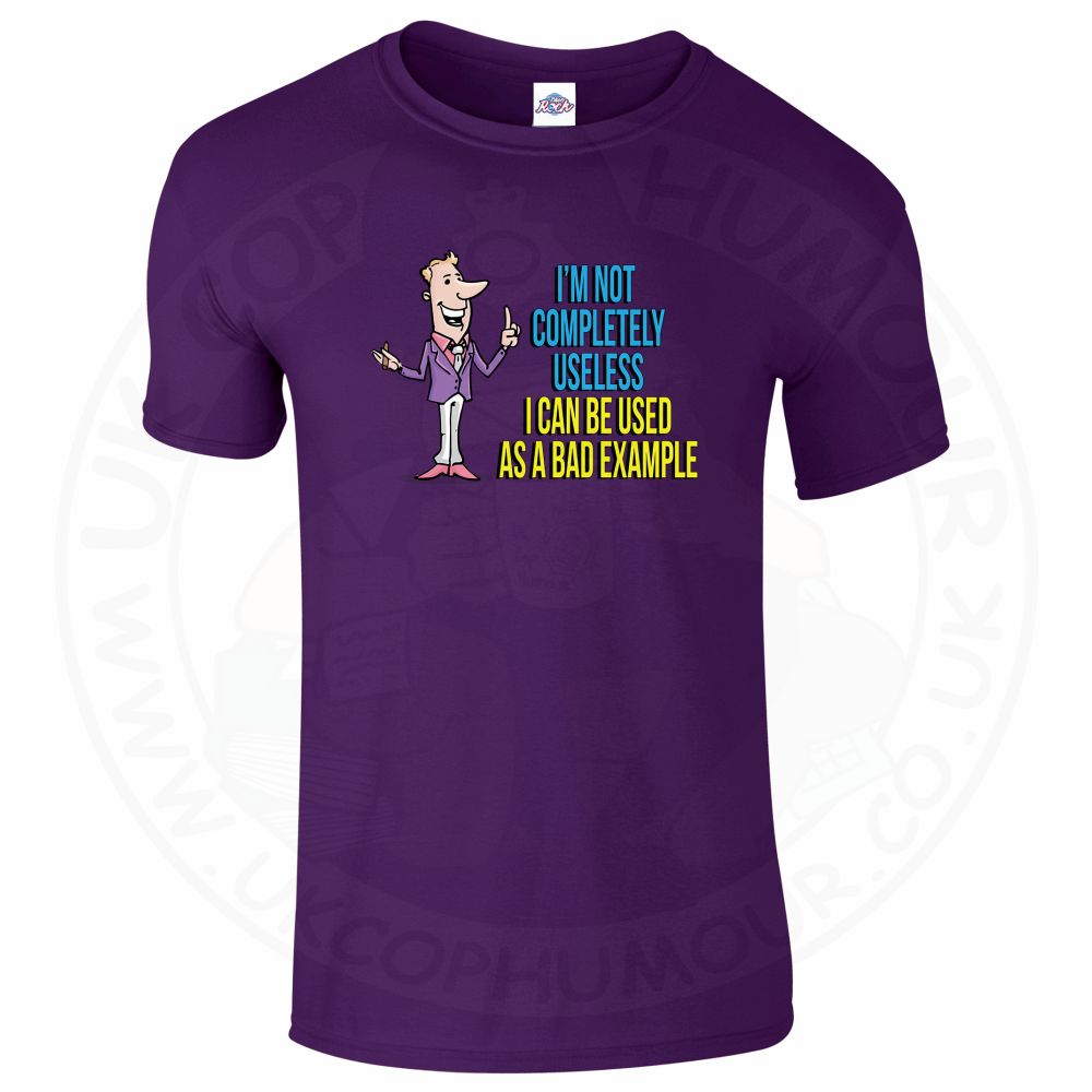 Mens NOT COMPLETELY USELESS T-Shirt - Purple, 2XL