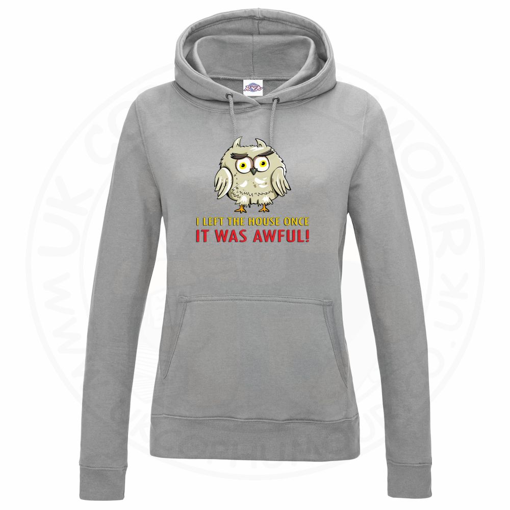 Ladies I LEFT THE HOUSE ONCE Hoodie - Grey, 18