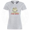 Ladies I LEFT THE HOUSE ONCE T-Shirt - Heather Grey, 18