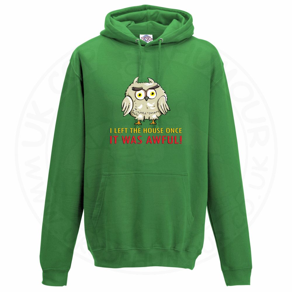 Unisex I LEFT THE HOUSE ONCE Hoodie - Kelly Green, 2XL