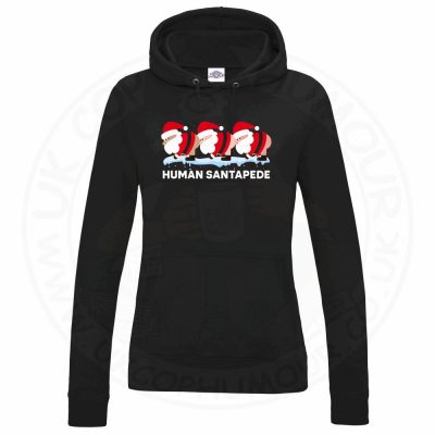 Ladies HUMAN SANTAPEDE Hoodie - Black, 18