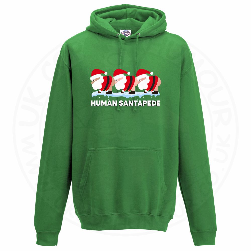 Unisex HUMAN SANTAPEDE Hoodie UK Cop Humour