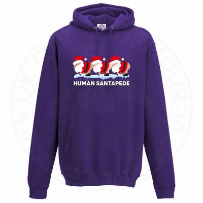 Unisex HUMAN SANTAPEDE Hoodie - Purple, 3XL