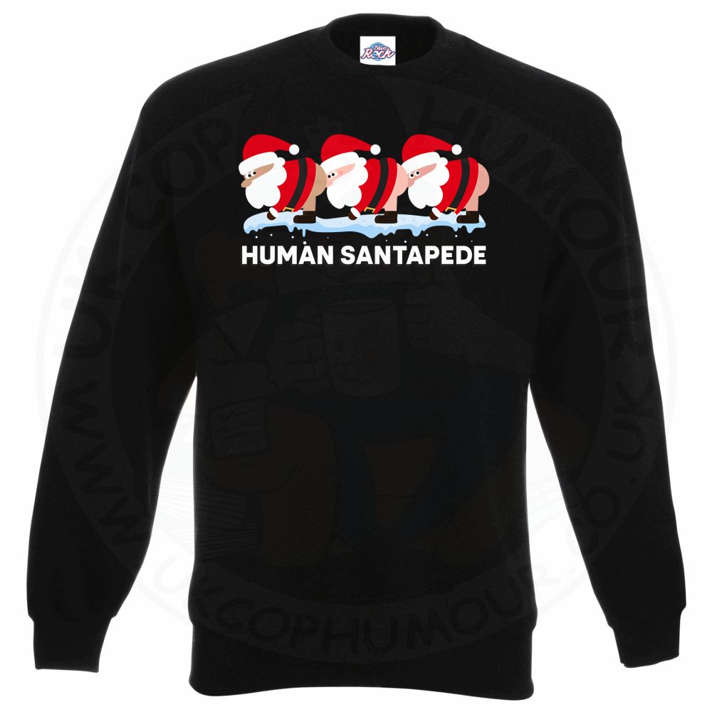 HUMAN SANTAPEDE Sweatshirt - Black, 3XL