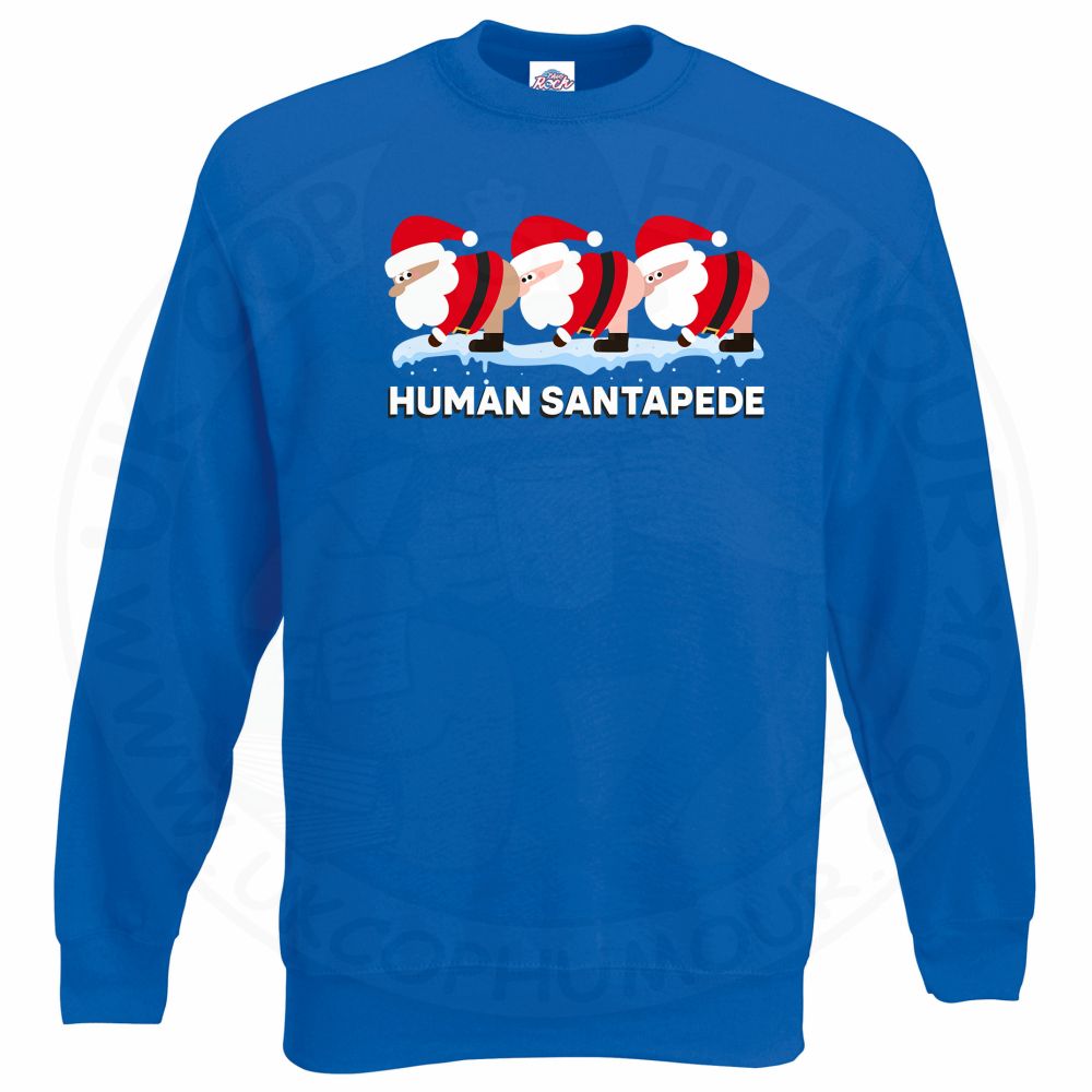 HUMAN SANTAPEDE Sweatshirt - Royal Blue, 2XL