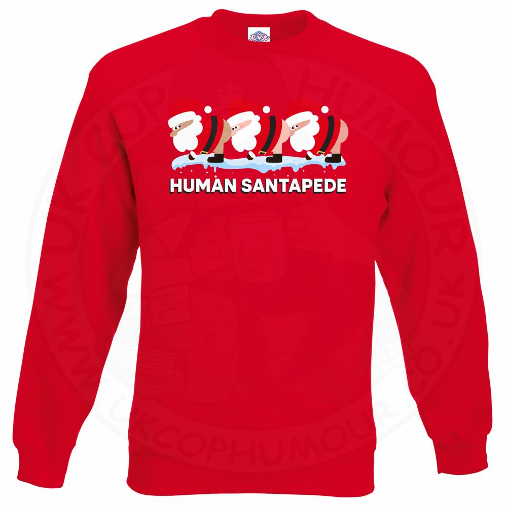 HUMAN SANTAPEDE Sweatshirt - Red, 2XL