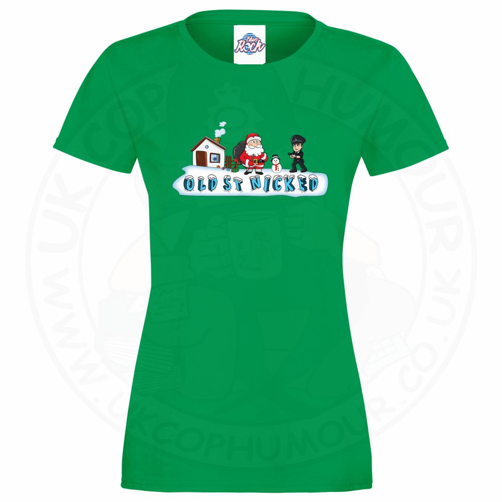 Ladies OLD ST NICKED T-Shirt - Kelly Green, 18