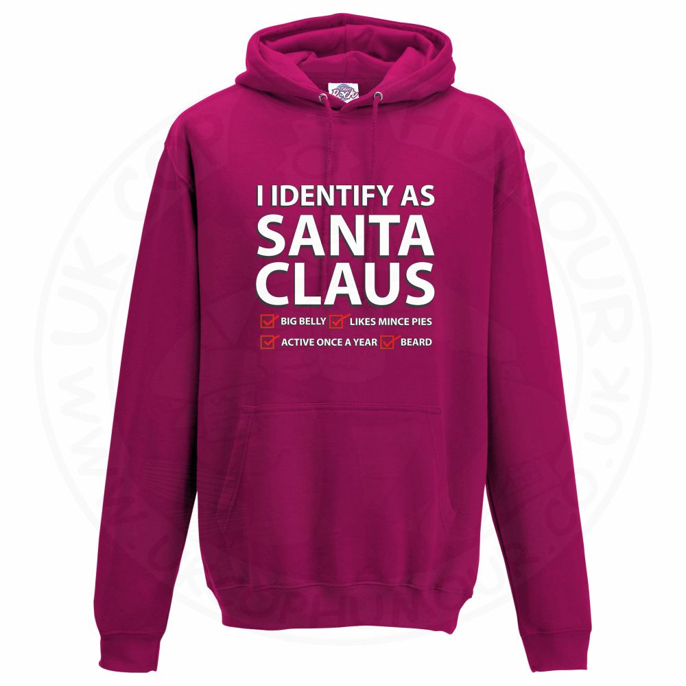 Unisex I IDENTIFY AS SANTA CLAUS Hoodie | UK Cop Humour