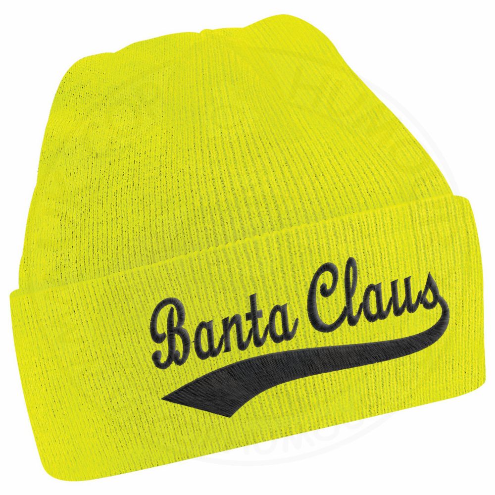 BANTA CLAUS Beanie - Fluorescent Yellow
