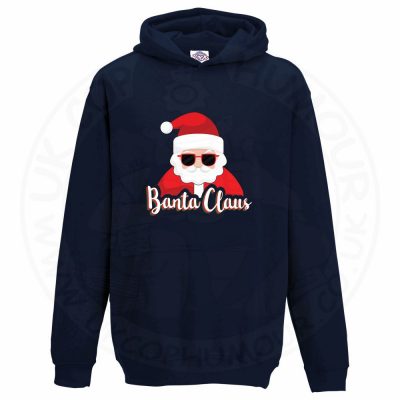 Kids BANTA CLAUS Hoodie - Navy, 12-13 Years