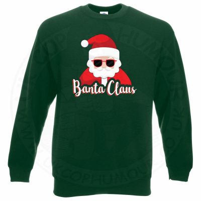 BANTA CLAUS Sweatshirt - Bottle Green, 2XL