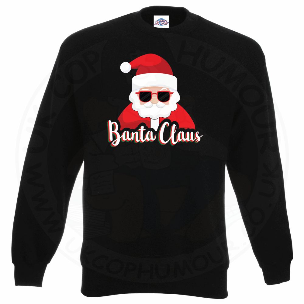 BANTA CLAUS Sweatshirt - Black, 3XL