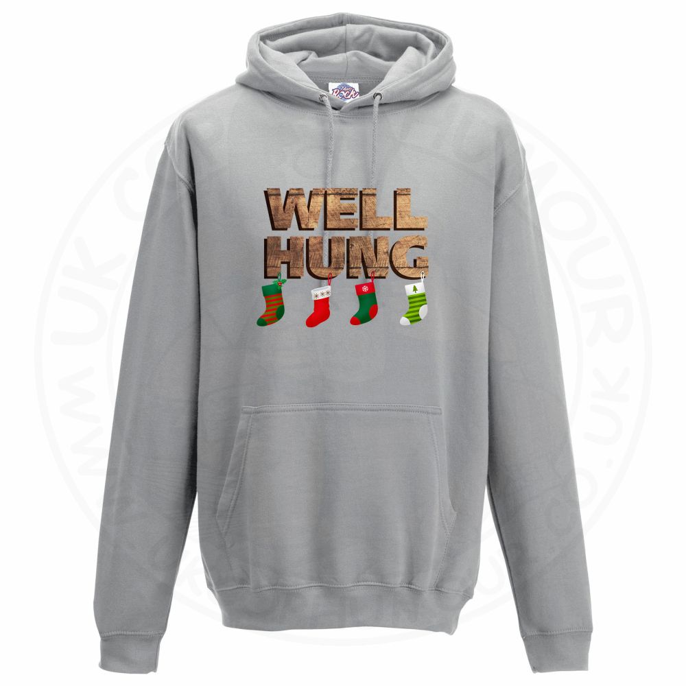 Unisex WELL HUNG Hoodie - Charcoal, 2XL