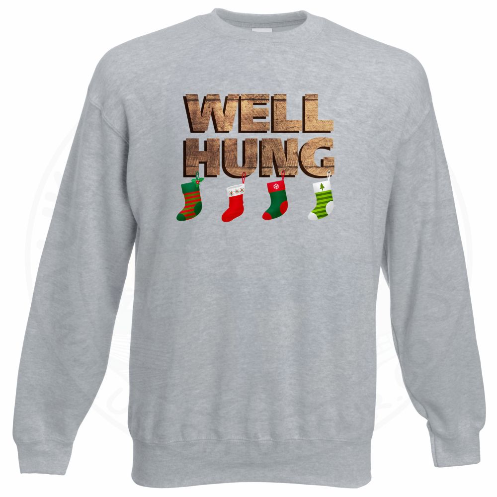 WELL HUNG Sweatshirt - Grey, 3XL