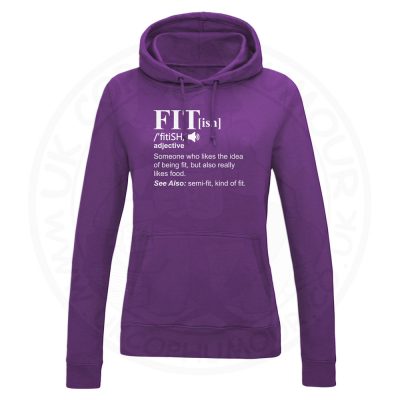 Ladies FIT[ish] Definition Hoodie - Purple, 18