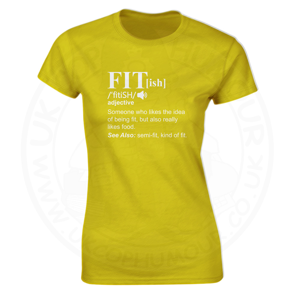 Ladies FIT[ish] Definition T-Shirt - Yellow, 18