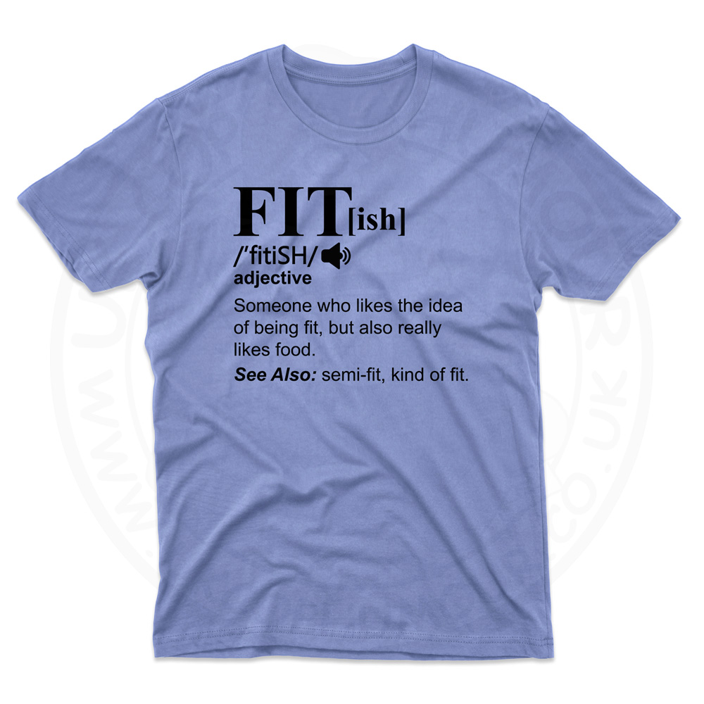 Mens FIT[ish] Definition T-Shirt - Light Blue, 2XL