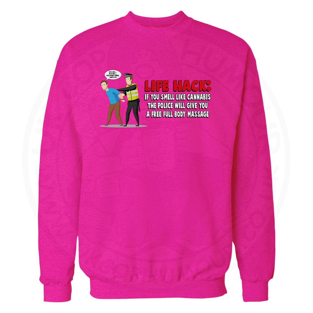 Free Body Massage Sweatshirt - Candy Floss Pink, 2XL