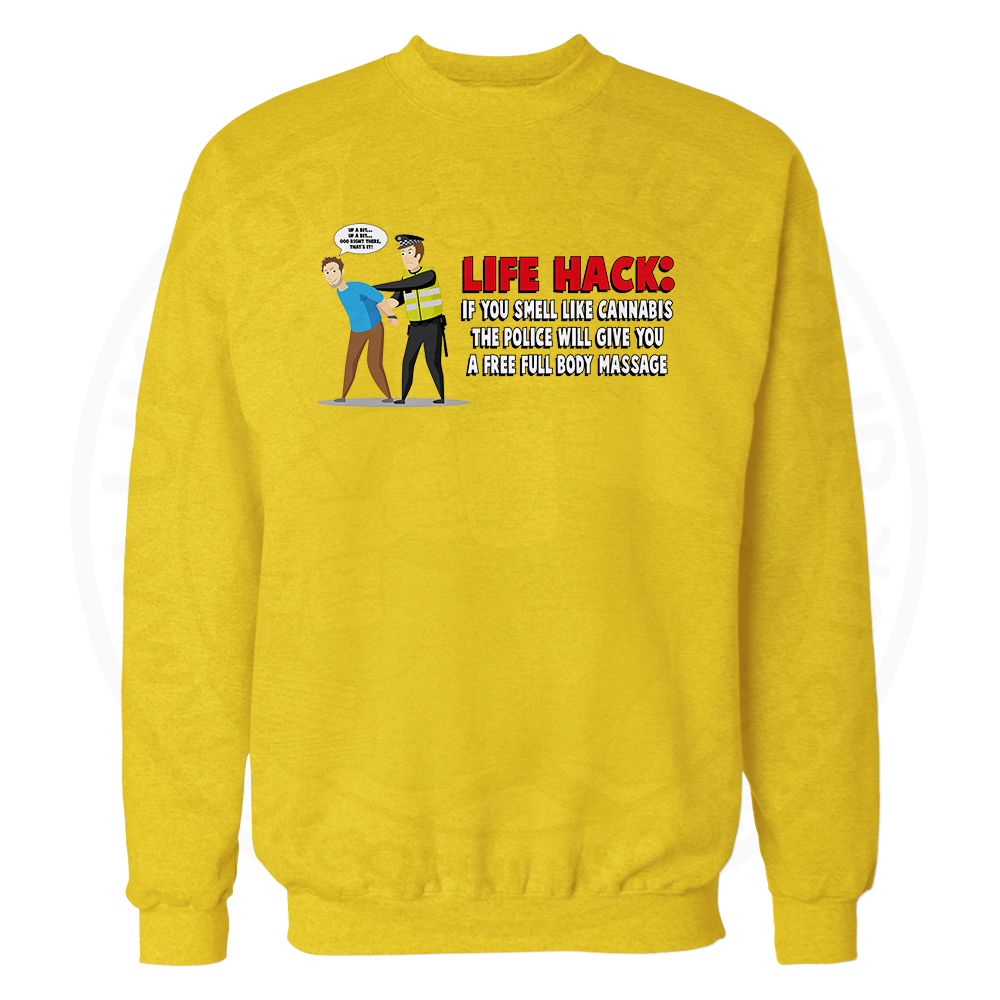 Free Body Massage Sweatshirt - Yellow, 2XL