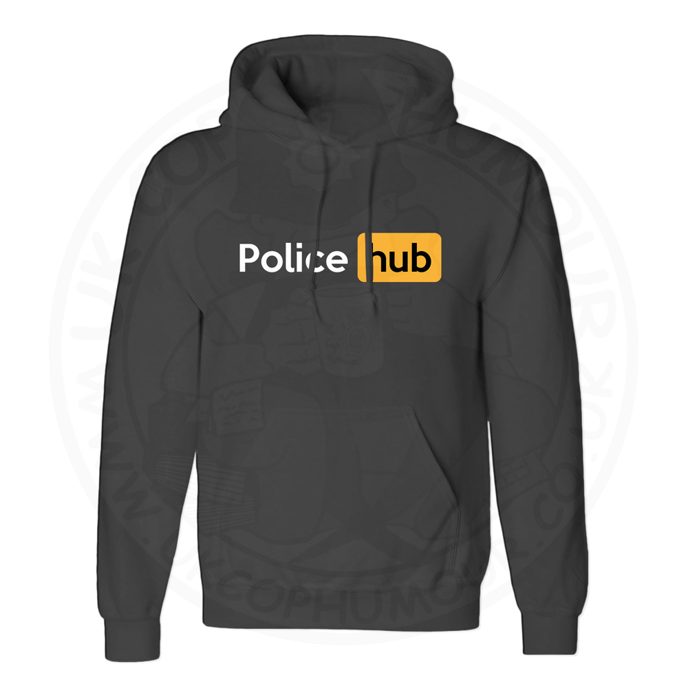 Unisex Police Hub Hoodie - Black, 5XL