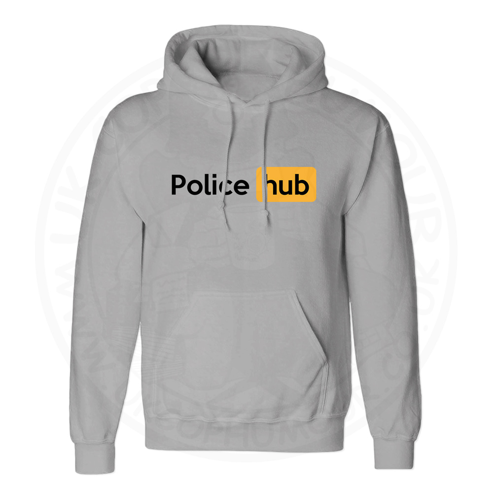 Unisex Police Hub Hoodie - Charcoal, 2XL