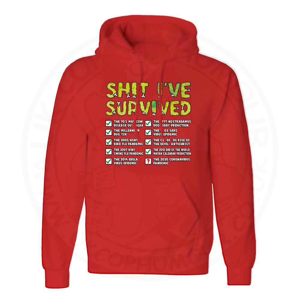 Unisex Ive Survived Hoodie - Red, 3XL