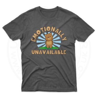 Mens Emotionally Unavailable T-Shirt - Black, 5XL