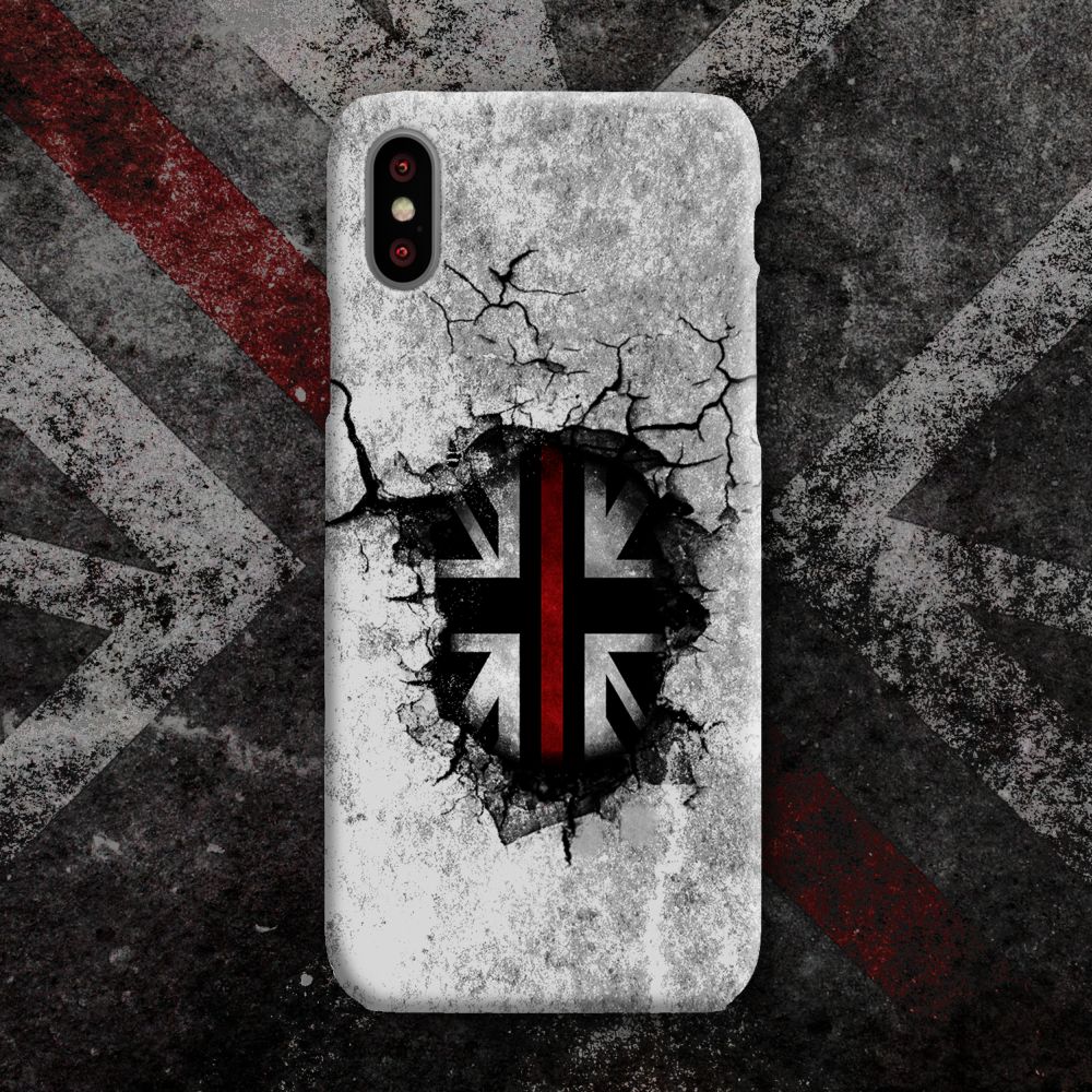 Broken Wall Red Line Mobile Phone Case