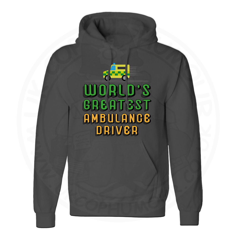 Unisex World Greatest Ambulance Driver Hoodie - Black, 5XL